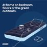 NEW SALE | Inflatable Flocked Airbed - Quick Inflation & Deflation Mattress - Lightweight Comfortable Perfect For Camping,Hiking, Caravan, Guest Bed - Waterproof Portable Image 6