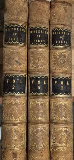 The Mysteries of Paris (1845) - Complete 3-Volume First English Edition - Very Fine Pages!