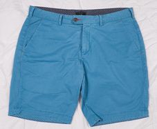 Ted Baker Mid Blue Summer Casual Smart Chino Shorts Mens 38R
