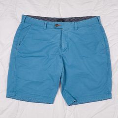 Ted Baker Mid Blue Summer Casual Smart Chino Shorts Mens 38R
