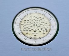 Latvia 2022 year Uncirculated 2 Euro coin.