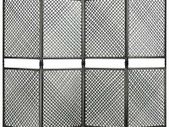 4-Panel Room Divider Poly Rattan Anthracite 240x200 cm