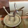 Seba Silverplated Ring Tree Retro Walter Bosse stylised Big Eared Donkey 1960s Image 4