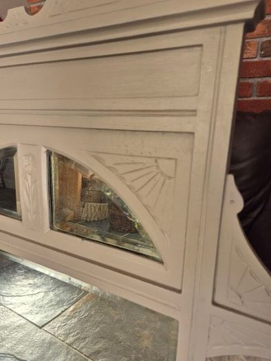 Vintage painted Overmantle