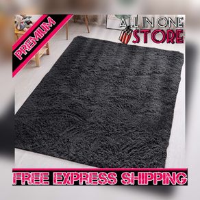 Rugs Living Room Large Black Fluffy Rug Area Rugs for Bedroom Large Modern Shaggy Rug Super Soft Non Slip Thick Pile MULTIPLE SIZES/COLOURS AVAILABLE (FREE SHIPPING)