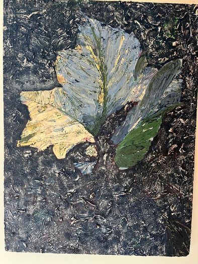 Highly texturised oil painting by renowned artist David Foley