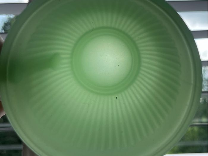 Vintage Fire King Hocking depression jade glass set
