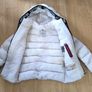 Mens Moncler White Down Jacket Hooded Puffer Coat Size M Authentic Image 6