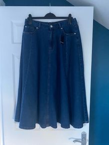 JD.Williams A-line Denim Skirt size 14