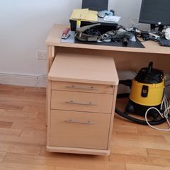 Office desks and cabinet