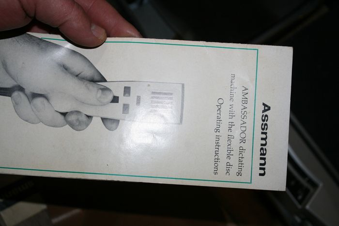 Antique Assmann 2000 - the Dictation Machine with Re-recordable Magnetic Records