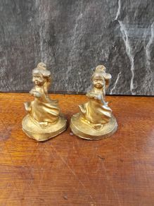 Gilt Dancing Figures signed