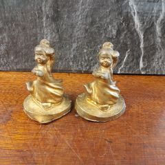 Gilt Dancing Figures signed