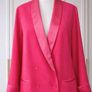 Primark Pink Satin lapel and cuffs blazer, Size UK12, New Image 4