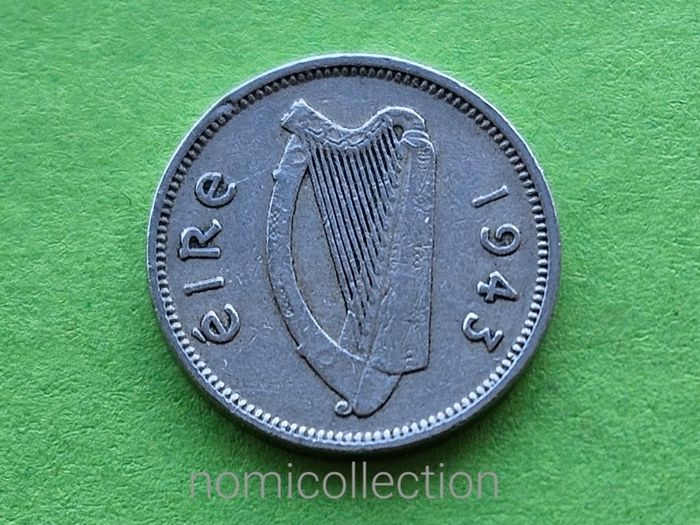 Ireland 1943 year 3 Pence.