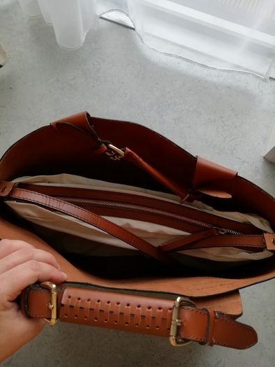 Zara buffalo leather bag