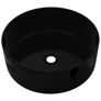 Basin Ceramic Round Black 40x15 cm Image 3