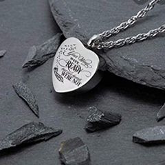 Urn necklace Your wings were ready but my heart were not