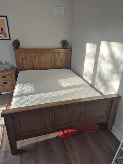 King Size Wooden Bed and lockers