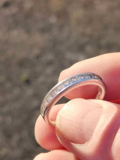 Sterling Silver CZ Half Eternity Ring