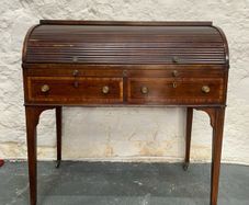 Early 19th Century Regency Mahogany Cylinder Bureau.