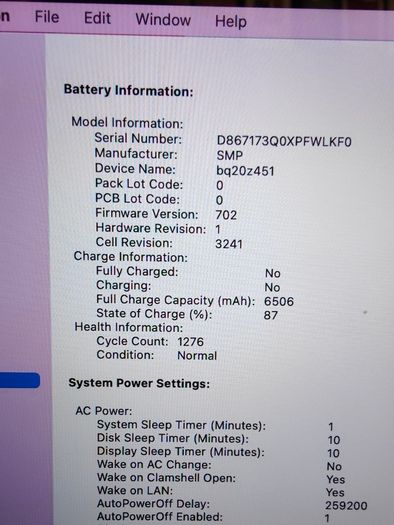 Apple MacBook Pro A1398 Retina 15.4" Mid 2015 256GB SSD 16GB Ram 2.50 GHz Core i7 macOS Monterey (Battery Cycle: 1276)