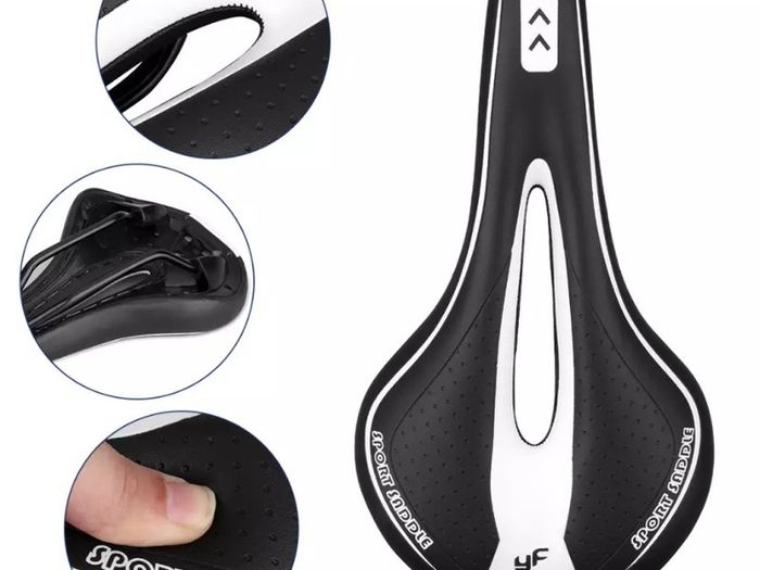 RaMokey Road Bike Seat, Mountain Bike Saddle, Gel Bicycle Saddle, Comfortable Soft Breathable Cycling Bicycle Seat Cushion for MTB Mountain Bike, Folding Bike and Road Bike for Men and Women