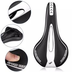 RaMokey Road Bike Seat, Mountain Bike Saddle, Gel Bicycle Saddle, Comfortable Soft Breathable Cycling Bicycle Seat Cushion for MTB Mountain Bike, Folding Bike and Road Bike for Men and Women