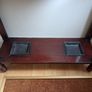 Antique solid wood hall stand Image 5