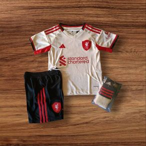 Liverpool 25/26 (away) Kids Kit , Size 5/6 Yrs.