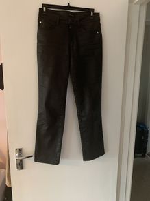 Massimo Dutti coated jeans