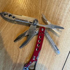 leatherman style red mini tool edc fishing camping hiking