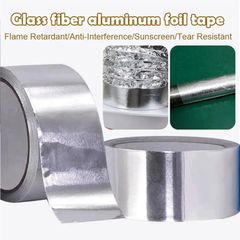 Heat Resistant Aluminum Foil Adhesive Tape, Kitchen Boiler Sealing, Solar Insulation,Waterproof Sink Sticker 60mm 10m 0.06mm
