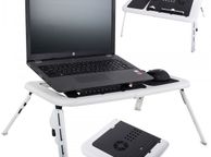 main image for ad Laptop stand Foldable Table With USB Cooling Fans