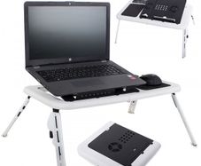 Laptop stand Foldable Table With USB Cooling Fans