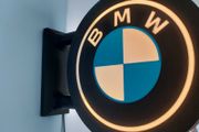 BMW Inspired LED Light Box Sign, Car Garage Wall Light, Automotive Decor, Workshop Sign, Man Cave Light, German Car Gift