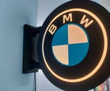 BMW Inspired LED Light Box Sign, Car Garage Wall Light, Automotive Decor, Workshop Sign, Man Cave Light, German Car Gift