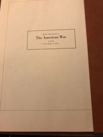 British Public opinion on The American War