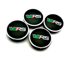 4pcs 56mm 60mm Car Alloy Wheel Center Hub Cap Rim Cover VRS Logo Emblem Sticker For Skoda Octavia Fabia Kamiq Kapoq Kodiaq Rapid SCALA