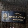 M&S 100% Lambswool Scarf Marks & Spencer Browny Green Olive Muffler Image 3