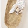 Olli Ella Bayu Baby Changing Basket with Luxe Organic Cotton Liner Image 2
