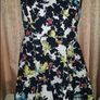 Redherring Black Bird print flared dress size UK12 EU40 Postage included Image 2