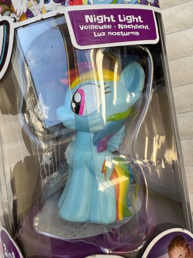 My Little Pony GoGlow Magic Night Light Rainbow Dash Damaged box Please see photos