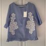 top short sleeve  Lenny b short sleeve T1 button back top Image 2
