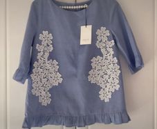 top short sleeve  Lenny b short sleeve T1 button back top
