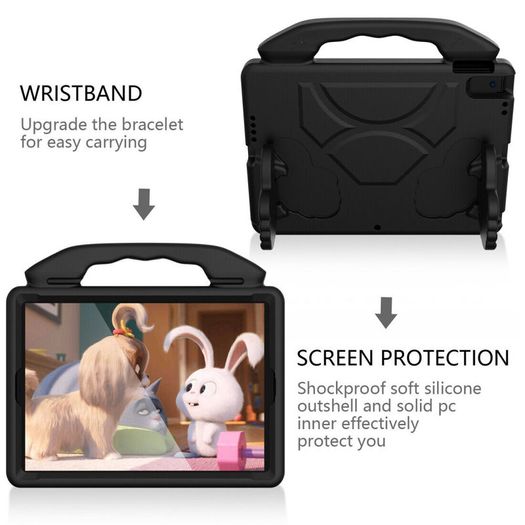 For iPad Air 3 10.5" 2019 Case Kids Friendly Shockproof Tablet Smart Cover EVA Black - FHT01IPTK3
