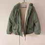 Bershka Green Jacket with logo on the back. EU M Image 3
