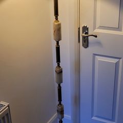 antique onyx + brass lamp