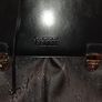 Gianfranco Ferre Black Leather and Monogram Canvas Laptop Bag Image 2