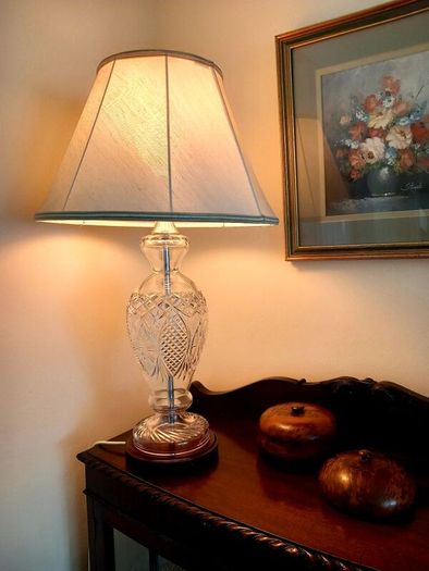 Galway Crystal lamp